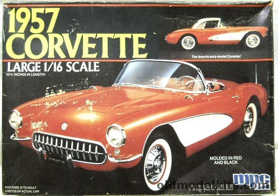 MPC 1/16 Chevrolet 1957 Corvette - Fuel Injection or Dual 4 Barrels, 1-3071 plastic model kit